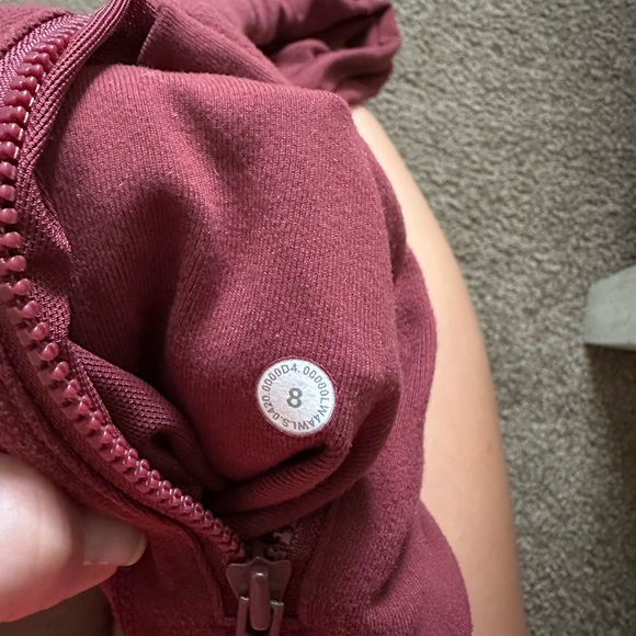 Lululemon Define Burgundy Jacket size 8 - Picture 5 of 6